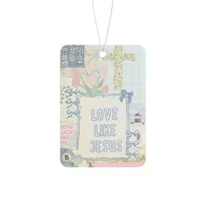 Rainbow Summer Love Like Jesus Blue Coquette Girl Freshie Car Air Freshener Hanging Car Decoration