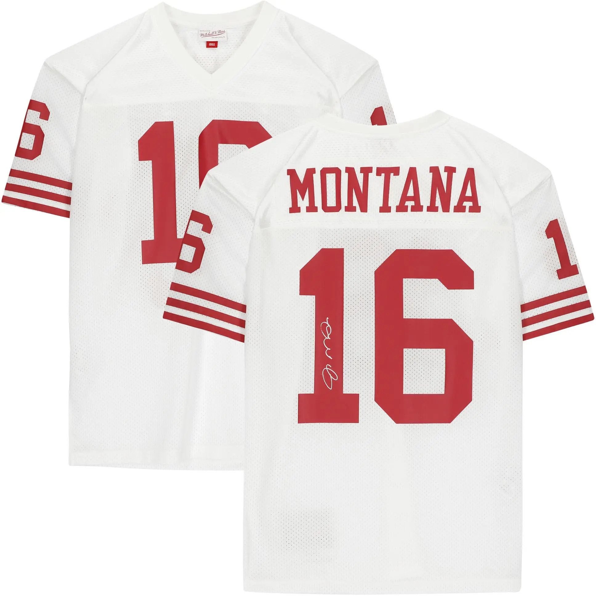 Joe Montana San Francisco 49ers Autographed White Mitchell & Ness Authentic Jersey - Fanatics Authentic Certified