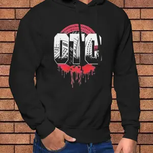 Roman Reigns OTC Wrestling Oil Paint Style Pro Wrestling Print Men's Warm Hoodies with Kangaroo Pocket and Long Sleeve Hooded Sweatshirt Loose Casual For Autumn Winter