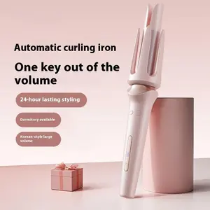 Adjustable Ceramic Hair Curling Iron, Lightweight Multifunctional Salon Styling Tool for Curly Hair