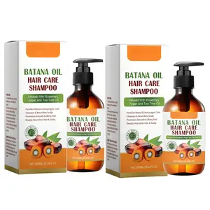2 Pack Batana Oil Hair Shampoo with Rosemary, Argan & Tea Tree Oil – Strengthens Roots, Reduces Hair Loss, Adds Volume & Softness – Nourishing & Rejuvenating Formula for Men & Women (10.14 fl oz)