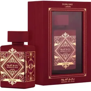 LATAFA Unisex Bade'e Al Oud Sublime EDP Spray 3.38 oz - Floral Bergamot, Jasmine, Agarwood, Amber & Vanilla Notes, Scented Fragrance