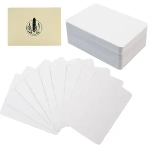 100 Sheets ATC Cards, White 300gsm Acid-Free Cardstock, Approx. 2.5 x 3.5 in Rounded Corner Artist Trading Cards, Double-Sided Blank for Journaling, Scrapbooking, Mixed Media & DIY Crafts