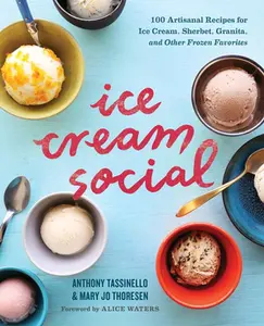 USED-Ice Cream Social: 100 Artisanal Recipes for Ice Cream, Sherbet, Granita, and Other Frozen Favorites by Tassinello, Anthony (Paperback)