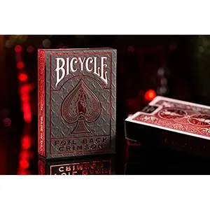 Bicycle MetalLuxe Foil Back Crimson Playing Cards