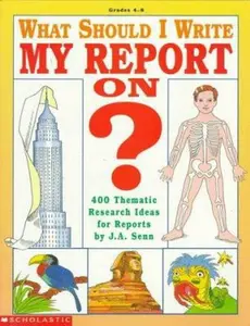USED-What Should I Write My Report On?: 400 Thematic Research Ideas for Reports by James A. Senn (Paperback)