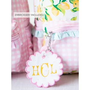 Go Everywhere Monogram Tag - Orchid Pink Dot