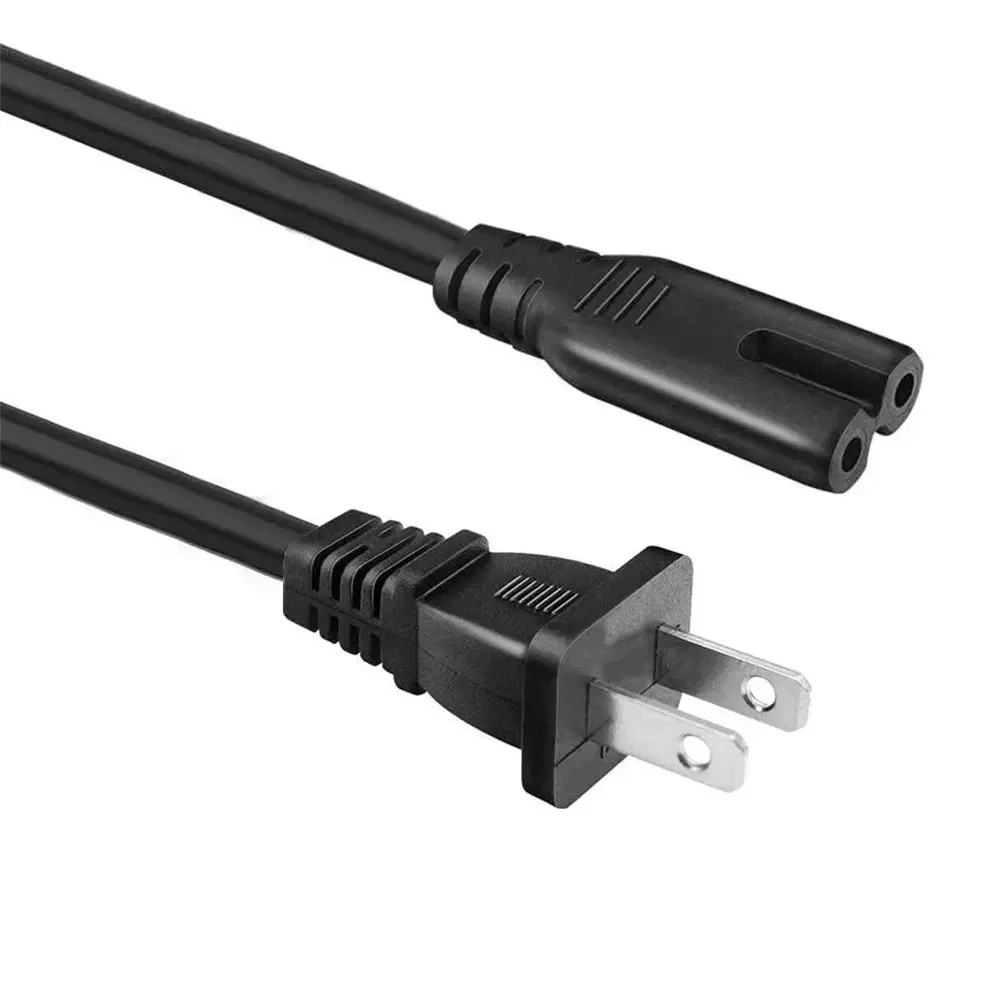 AC Power Cord 2 Prong Power cord For Xbox Series X/ S, Sony PS5 / PS4 Slim