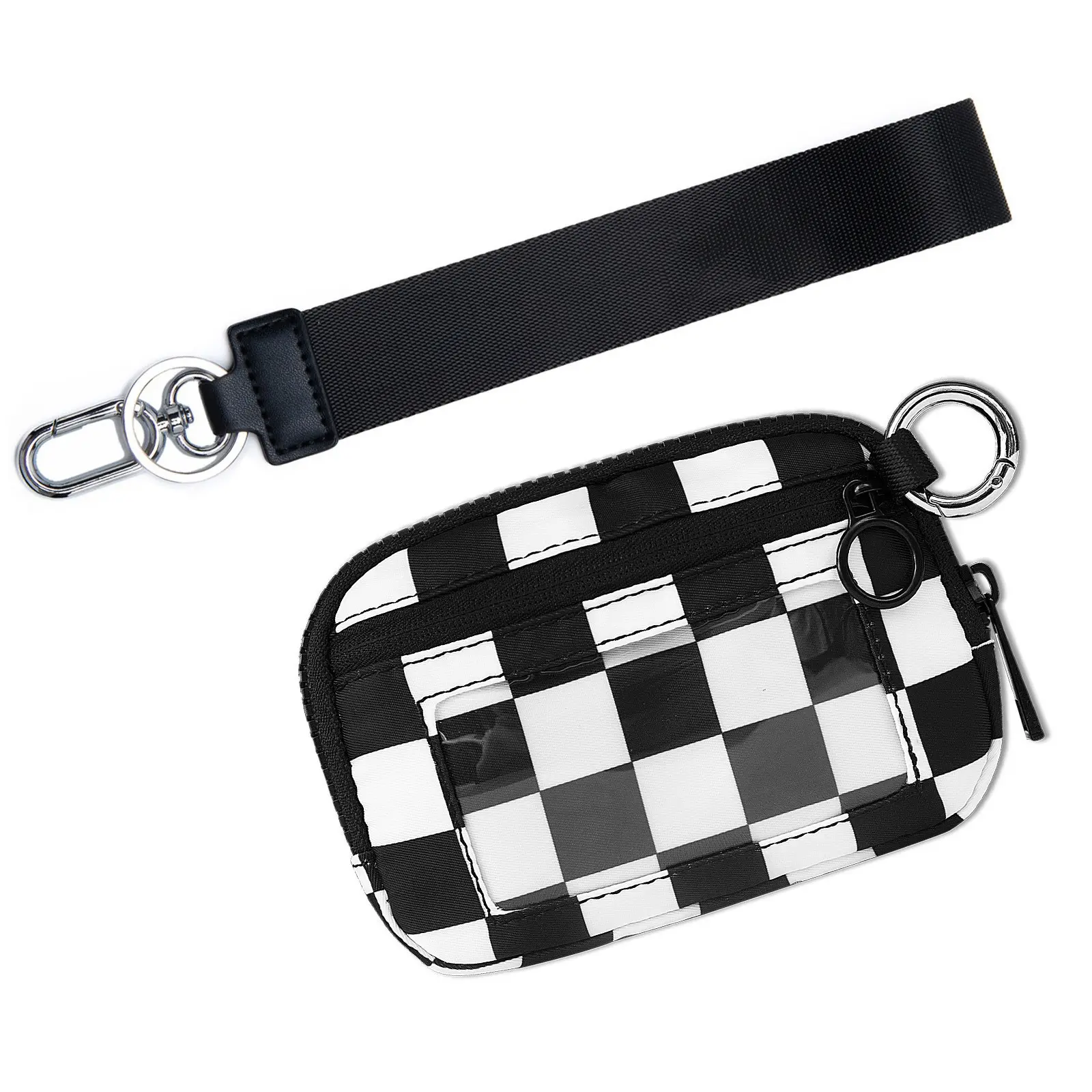 black checkered