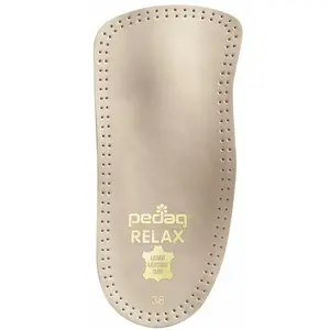 Pedag Relax Insoles | 3/4 Wide Arch Support for Overpronation | Latex Heel Cup & Metatarsal Pad