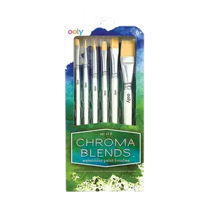 Chroma Blends Watercolor Paint Brushes - Set of 6
