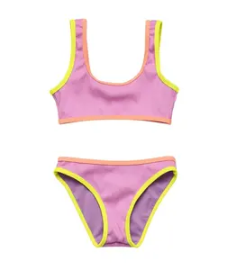 Tween Vacay Pop Recycled Crop Bikini