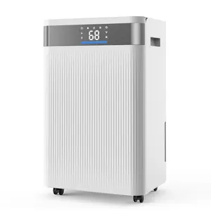 VEVOR 30 Pints Dehumidifier for Home Basement, Drain Hose for Commercial Industrial Use, Smart Humidity Control, Low Noise for Large Rooms, Warehouses, Bedrooms Storage, Large Coverage, WhiteVEVOR Super Brand Day