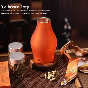 Aesthetic Mood Lantern Agarwood Aromatherapy Gift Set – Oud Incense Home Decor Lamp, Self Care Gift Box For Her