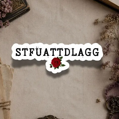 STFUATTDLAGG Sticker | Dark Romance Bookish Sticker | Spicy Reader Sticker | BookTok Sticker