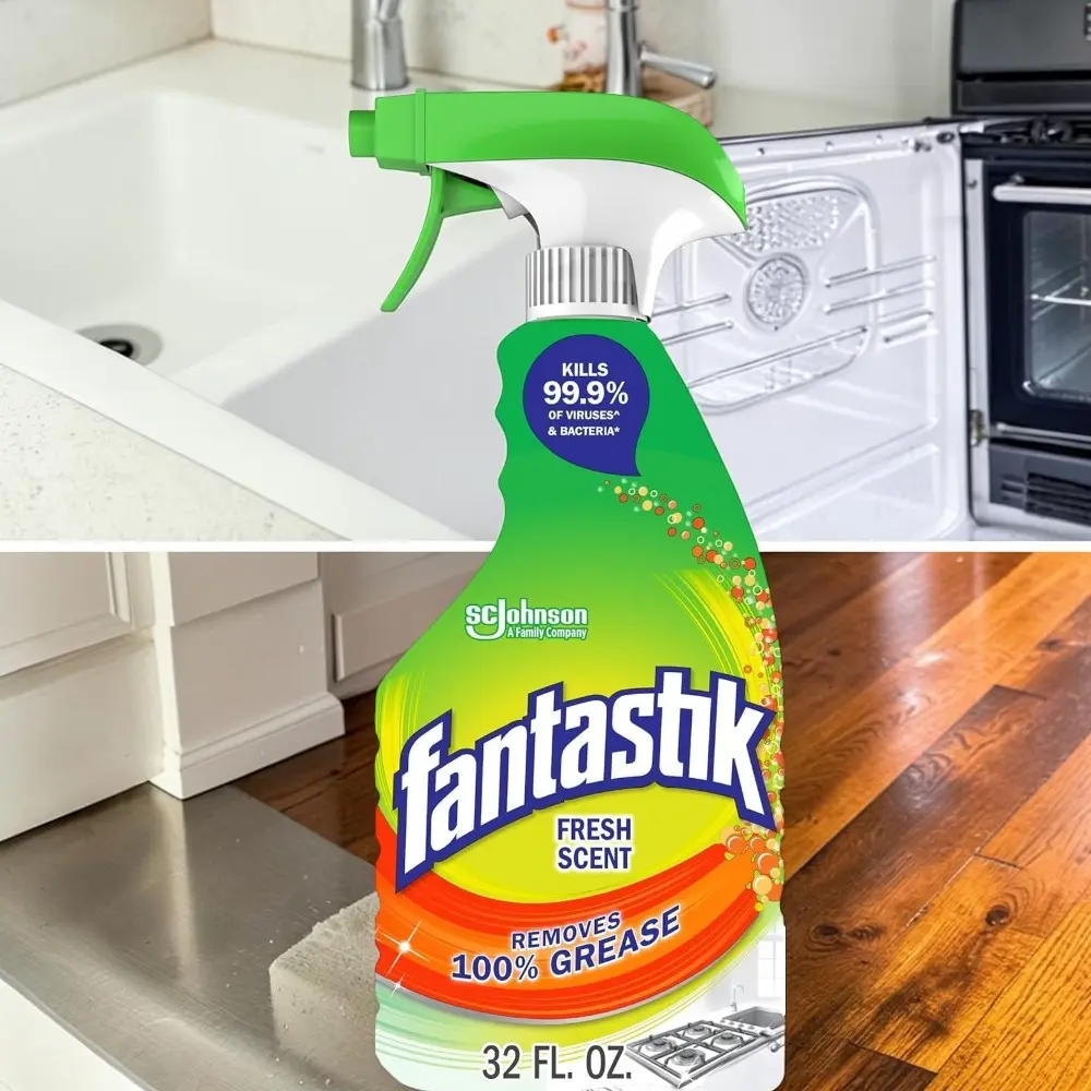 Fantastik Disinfectant All-Purpose Cleaner for Kitchen, Countertop, and Appliances, Fresh Scent, 32 oz