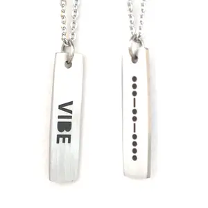 VIBE MORSE CODE MENS NECKLACE