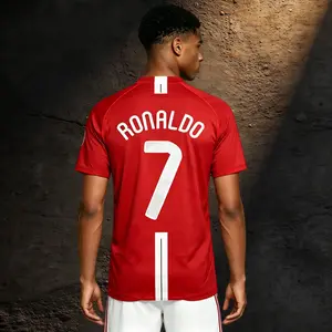 0708 Short Long Sleeve Soccer Jersey Away 7 Ronaldo Champions League Edition