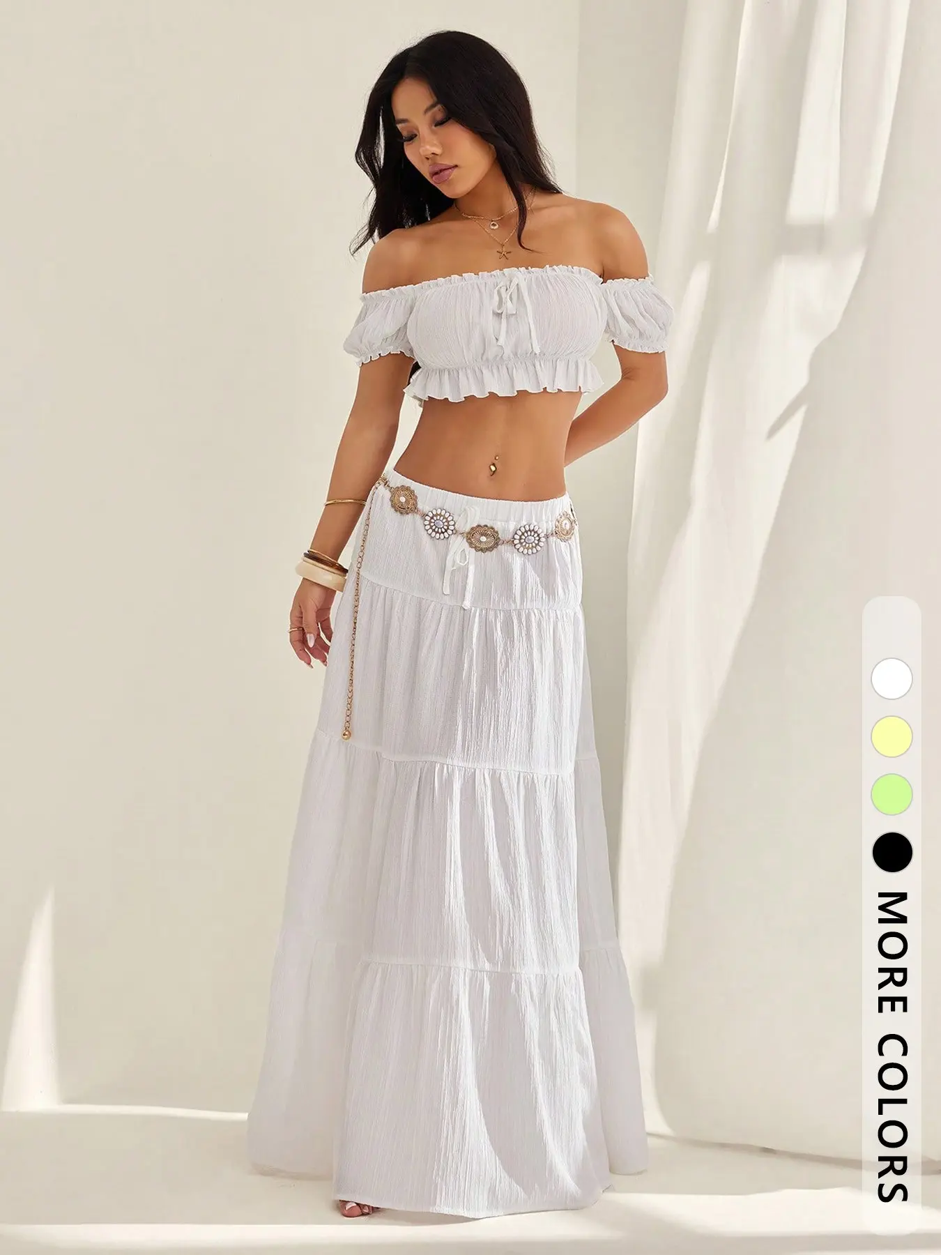 fitted dress with ruffle bottom MONTCE | Kaia Long Dress | Cherry main image 0
