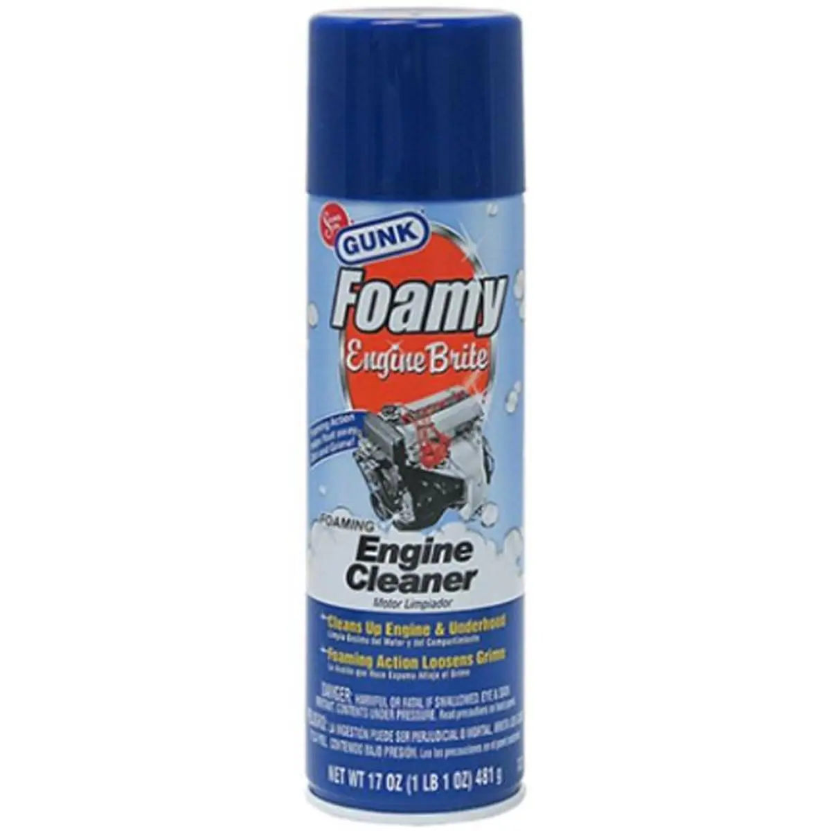 212 MAIN 17 oz Brite Foam Engine Degreaser - Aerosol Spray Engine Cleaner for All Vehicles, Quick Effective Foaming Action with Foam Cling Vertical Surface Cling, Cleans Dirt, Dust, Road Grime, Plastic Covers