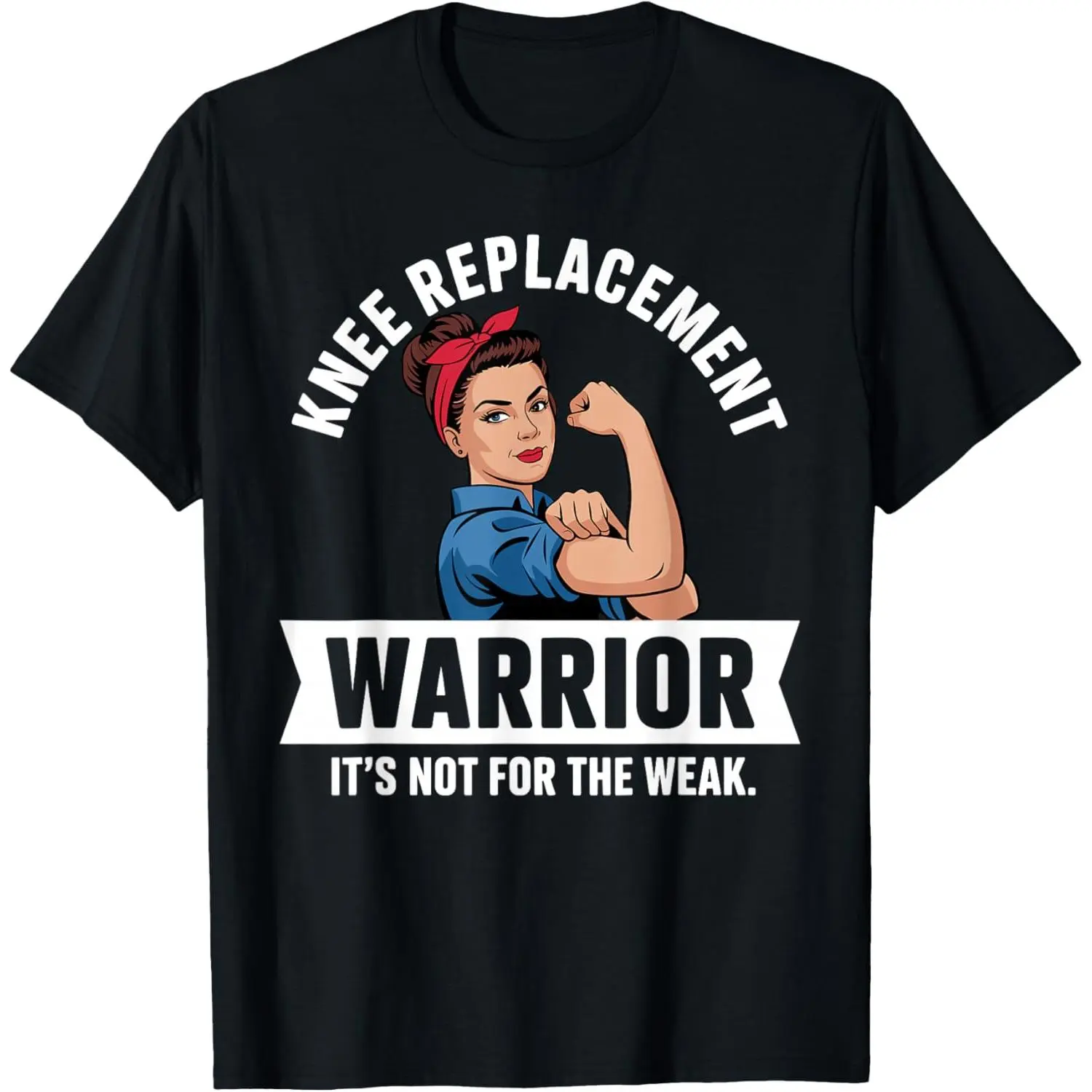 100% Cotton Funny Knee Replacement Art for Men Women Knee Surgery T-Shirt