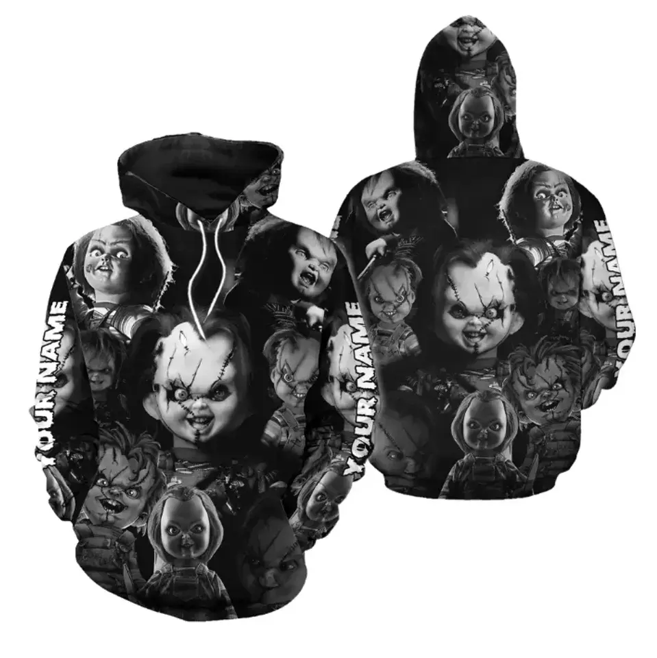 Custom Name Halloween Chuckys Hoodie 3D