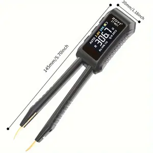 Mini Digital Tweezer, LCR SMD ESR Tester Resistance Capacitance Inductance Continuity Diode Test Measurement Tools