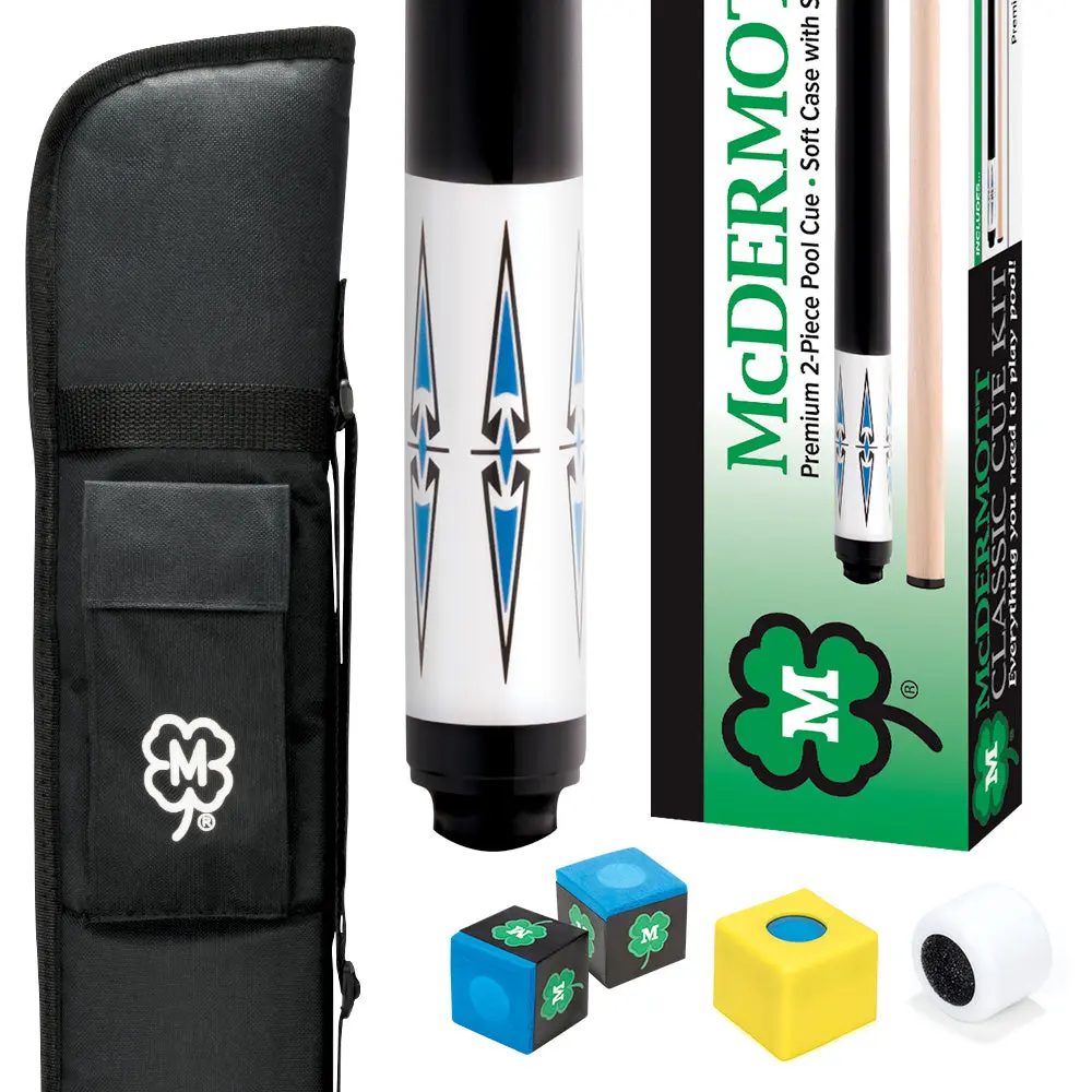 McDermott Pool Cue Classic Kit White Stain