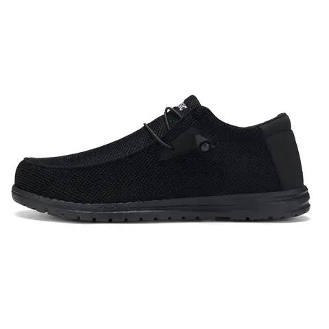 Men's Steel Toe Shoes - Lightweight Breathable Anti-Slip Puncture-Resistant All-Seasons Work & Safety Footwear, Casual Walking Sneakers, Black