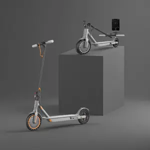 PORORO Adult Electric Scooter - Foldable, 19 Mile Range, 8 5" Tires, 350w,16MPH, Black -Perfect for Commuting
