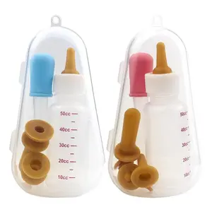 Pet Nursing Bottle Kit with Storage Case – Feeding Bottle & Syringe Feeder for Puppies, Kittens, Small Pets