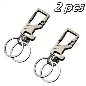 2 pcs car keychain with bottle opener, multifunctional pendant, ideal for men's daily carrying