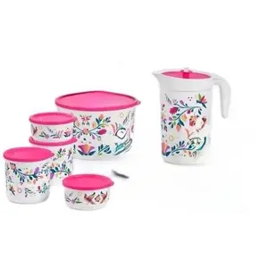 Flittering Foral Folk Art 6pC. Serving Set