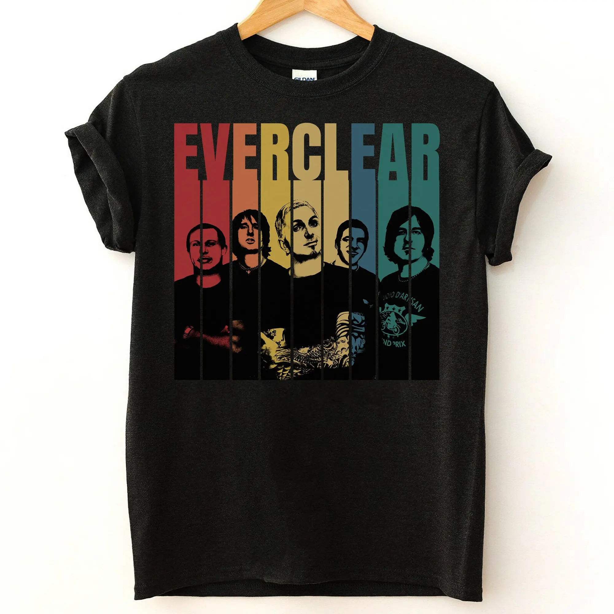[Sale Up To 40%] Everclear band Vintage T-Shirt, Everclear Graphic Tee, Rock Shirt, Retro Music Shirt Unisex