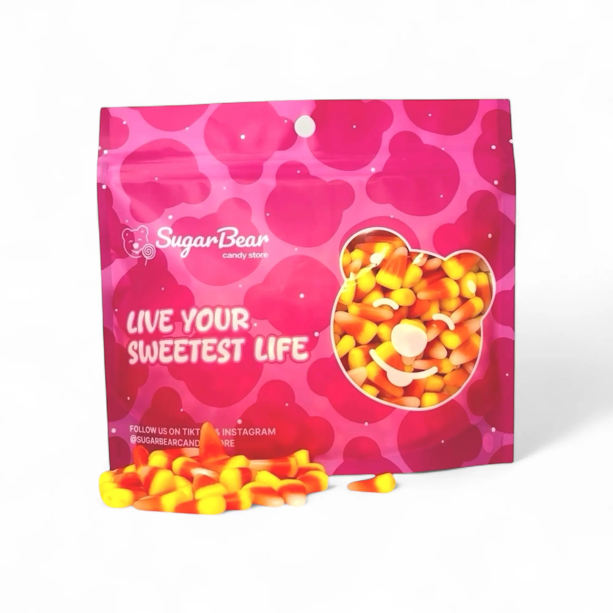 Candy Corn - Sweet and Firm Candy with Honey and Vanilla Flavor - 4 oz & 8 oz & 1 lb Candy Bag