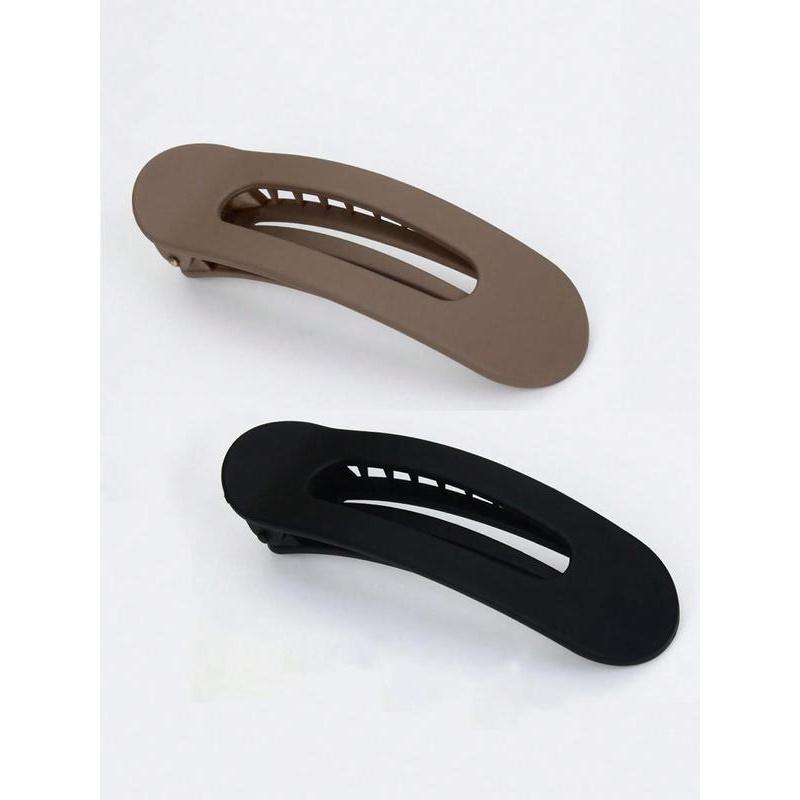 Solid Color Hair Clip, Fashionable Hair Accessories for Women & Girls, Minimalist Headwear Suitable for Girlfriend