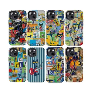 Pete The Cat Phone Cases, Groovy Blue Cat Aesthetic For iPhone