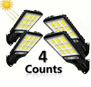 Solar Street Light Outdoor 3 Modes LED Motion Sensor Security Wall Lamp for Garden Yard Porch Decor IP65 Waterproof Remote Control Solar Lights Outdoor Mounted Wall Light Dusk to Dawn Solar Wall Light Outdoor Flood Light Easter Gifts Mother's Day Gifts