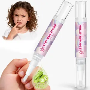 Qiek Stop Biting Pen for Kids - Prevention Nail Biting Thumb Sucking Deterrent Nail Polish Treatment Portable Fast Dry Long Lasting Non Toxic Natural Nail Care Pen for Children Teens Adults Biters Holiday Haul