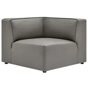 Modway Mingle Vegan Leather Corner Chair
