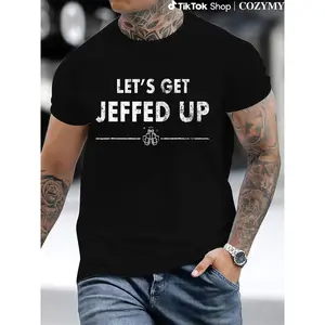 "Let'S Get Jeffed Up" Beer Shirt T-Shirt, 100% Cotton, Halloween Thanksgiving Christmas Gift for Men Women Family Friends