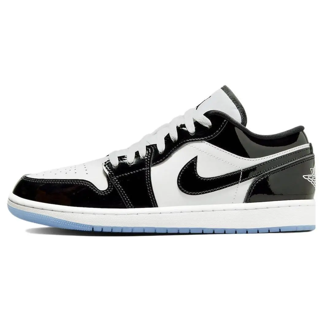 Jordan 1 Low SE Concord Retro Basketball Shoes Men's White Black DV1309-100