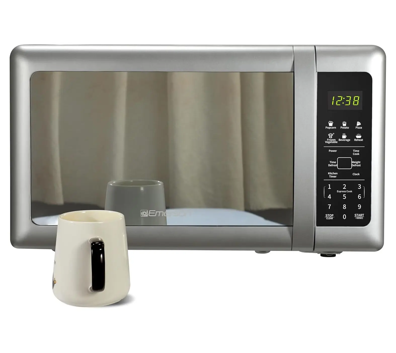 Emerson 0.7 Cu Ft 700W Touch Control Mirror Finish Microwave Emerson 0.7 Cu Ft 700W Touch Control Mirror Finish Microwave