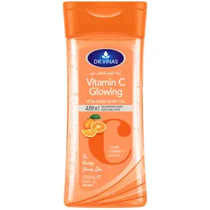 Dr.vinas VC Body Care Oil, Moisturizing and Nourishing Body Massage Essential Oil, Recyclable Liquid Form, Single Item Pack, Vitamin C Oil