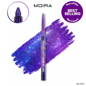 Moira | Supernova Multichrome Gel Eyeliner | Smooth gel texture, Built-In Sharpener, Water & Smudge-Proof | Shade (008, Zora) | Upto 12hrs