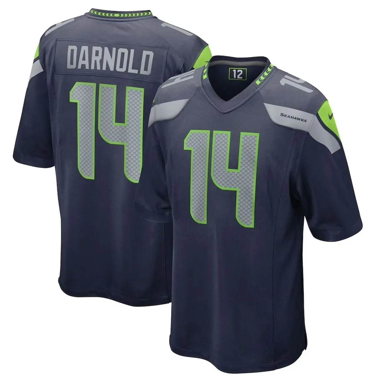 Unisex Football inspired by Darnold 14 Seattle Team Game Jersey - College Navy