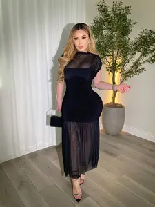 Anastasia Black Maxi Dress