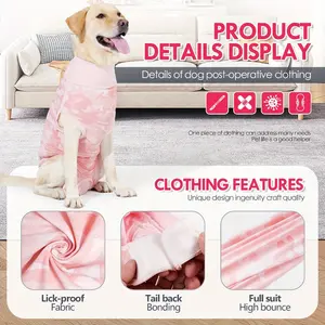 Dog Recovery Onesie for Surgery – Breathable Spay Suit, Cone Alternative