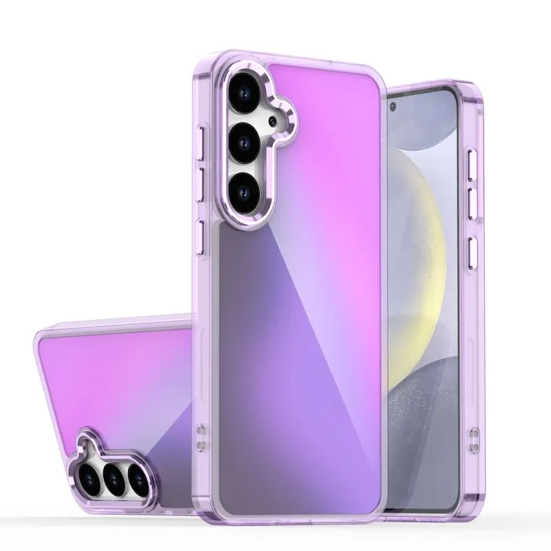 Anti Yellow Gradient Metal Lens Protect Case For Samsung A17 A36 A56 ...