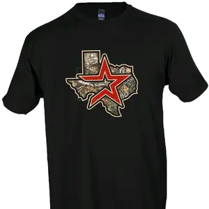 Real Tree Camo Astros - Red graphic tee Tshirt Cotton Streetwear